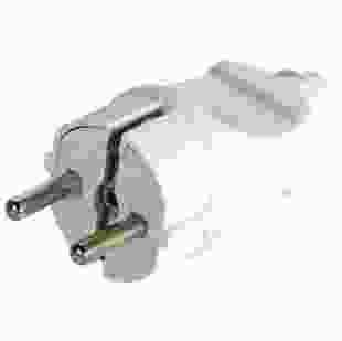 Купити Вилка побутова e.plug.straight.003.16,з з/к, 16А пряма біла 34,80 грн
