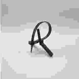 Купити Хомут з дюбелем швидкого монтажу нейлоновий 7х150 чорний (50шт), TAKEL 103,20 грн