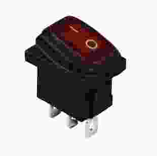 KCD1-2-101WN R/B 220V Переключатель, 1 клавиша, (красный) с подсветкой TNSy