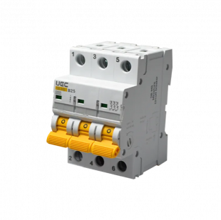 Купити Модульный автоматичний вимикач SB-M8 3P 25A хар-ка B 4,5кA UEC 217,90 грн