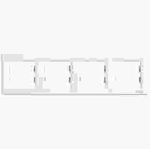 Купити Рамка 4-м, горизонтальна, біла, Asfora 116,50 грн