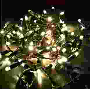 Купити Гірлянда вулична STARLIGHT бахрома теплий-білий Flash 75LED IP44 чорний 2x0,7м 282,00 грн