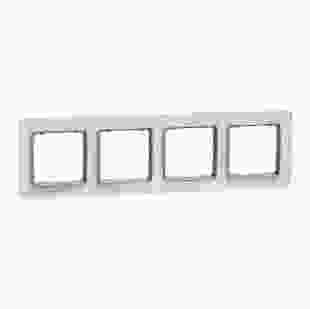 Купити Рамка 4-м штучне біле скло Sedna Elements 603,10 грн
