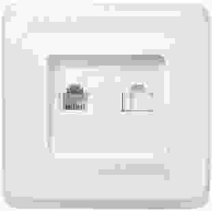 Купити РК/Т12-ВБ Роз. 2-на комп. та телеф. RJ11/RJ45 ВЕГА білий IEK 48,20 грн