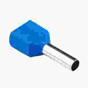 Купити Наконечник втулковий з ізоляцією для 2х проводів TE 2,5/10, блакитний (100 шт), TAKEL 83,80 грн