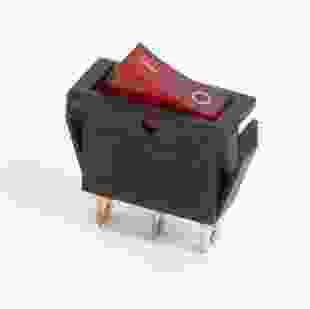 Купити Перемикач клавішний КП-36и 220В, червоний, TAKEL 9,50 грн