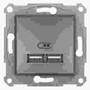 Купити USB розетка 2,1A сталь Asfora 1 890,40 грн