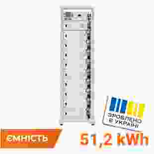 Купити Акумулятор LP LiFePO4 Battery HVM 512V 100Ah (51200 Wh) BMS 125А AB Lrack white 537 473,00 грн