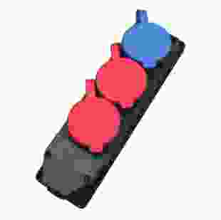 Купити Розетка каучукова тримісна стаціонарна 2T1M 3Р+РЕ 2х25А/2Р+РЕ 16А IP44 Bylion, TAKEL 432,90 грн