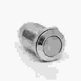 Купити Кнопка металева КНМ-UL-12-FJ-Z 1NO плоска з фіксацією 5A, TAKEL 83,30 грн