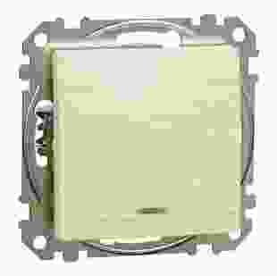 Купити Вимикач прохідний 1-клавішний з синьою LED підсвіткою 10 АХ, береза Sedna Elements 999,88 грн