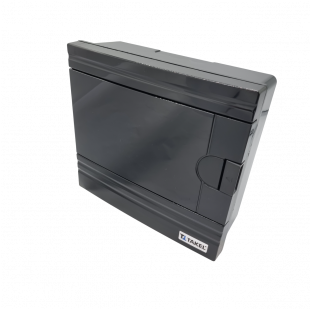 Купити Щиток зовнішній SF-BB на 9 модулів, чорний, чорні дверцята, IP 40, TAKEL 293,00 грн