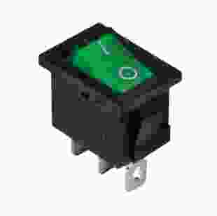 Купити KCD1-2-101N G/B 220V Перемикач, 1 клавіша, (зелений) з підсвічуванням TNSy 12,50 грн