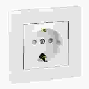 Купити Розетка з заземлюючим контактом, білий, Asfora (5шт) 639,40 грн