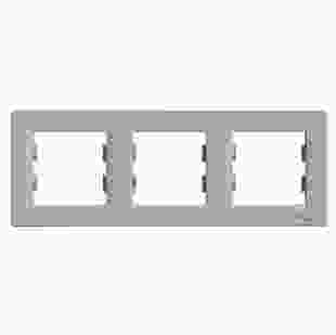 Купити Рамка 3-м, горизонтальна, бронза, Asfora 176,30 грн