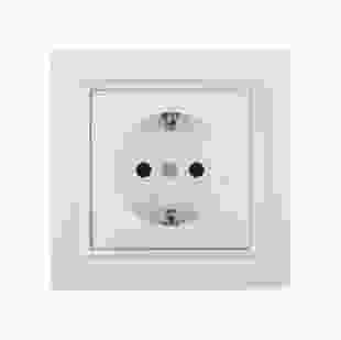 Купити Розетка з заземленням Enzo (білий) 34,90 грн