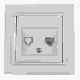 Купити Розетка інтернет Enzo (білий) 42,60 грн