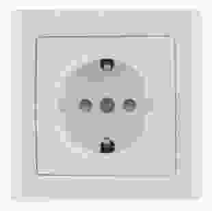 Купити РС01-03-0-ББ Розетка із з/к та з/ш серія BOLERO (білий) IEK 43,90 грн