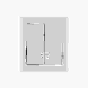 Купити ВК02-01-0-ББ Вимикач з підсвічуванням 2кл серія BOLERO (білий) IEK 76,80 грн