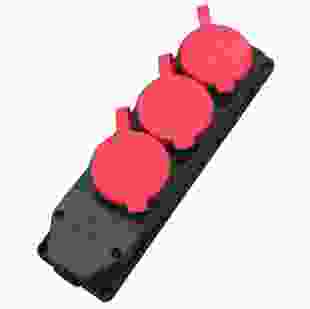 Купити Розетка каучукова тримісна стаціонарна 3KMPT 3Р+РЕ 3х25А IP44 Bylion , TAKEL 466,20 грн