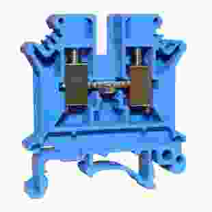 Купити Клема КНГ-UK6 57А, 0,5-6 мм.кв., гвинтова, синя, набірна на DIN-рейку, без маркера, без кришки TNSy 10,00 грн