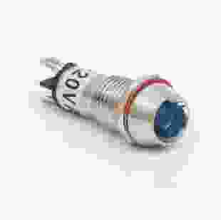 Купити Світлодіодний індикатор металевий AD22C-10 220v AС, блакитний, TAKEL 36,60 грн