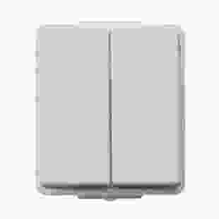 Купити Вимикач 2-клавішний білий HERMETICA (б/гвинт) 10А / 230В 205,90 грн