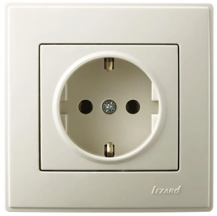 Купити Розетка LESYA  з/з крем (10шт.) (120ящ) 28,20 грн