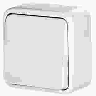 Купити Перемикач одноклавішний сходовий e.touch.1121.w для зовнішнього монтажу, білий. 71,39 грн