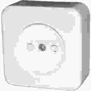 Купити Розетка одинарна e.touch.1221.w.blister без з/к, для зовнішнього монтажу, біла, в блістерній упаковці 47,70 грн