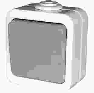 Купити Перемикач одноклавішний e.dew.1121.gr для зовнішнього монтажу, IP 44. 78,82 грн