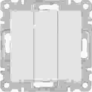 Купити Вимикач 3-клавішний Lumina, білий, 10АХ/230В 433,20 грн