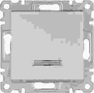 Купити Вимикач з підсвічуванням універсальний Lumina, срібний, 10АХ/230В 298,00 грн