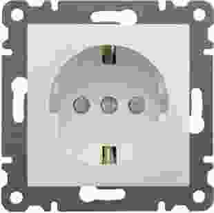 Купити Розетка з з/к з захистом контактів Lumina,  біла, 16А/230В 136,20 грн