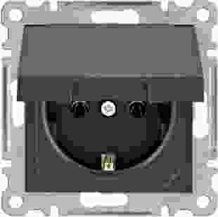 Купити Розетка з з/к з кришкою Lumina, чорна, 16А/230В 288,60 грн