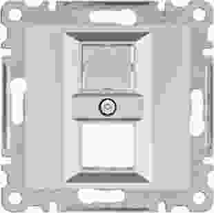 Купити Панель подвійна для RJ12/RJ45 Lumina, срібна 224,10 грн