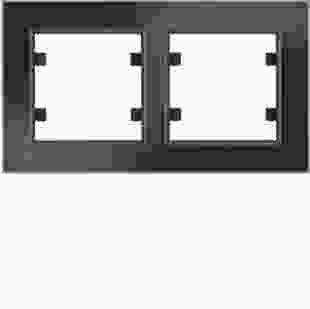 Купити Рамка 2Х горизонтальна, Lumina-Passion, чорне скло 1 399,40 грн