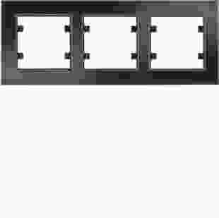 Купити Рамка 3Х горизонтальна, Lumina-Passion, чорне скло 1 923,70 грн