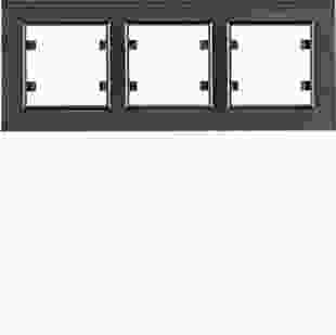 Купити Рамка 3Х горизонтальна, Lumina-Passion, чорний алюміній 1 923,70 грн