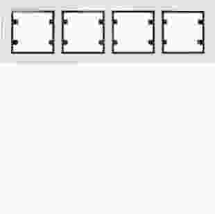 Купити Рамка 4Х горизонтальна, Lumina-Passion, біле скло 2 448,00 грн