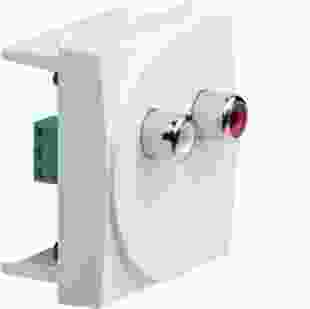 Купити Розетка 2 RCA audio 2М білий 2 238,96 грн