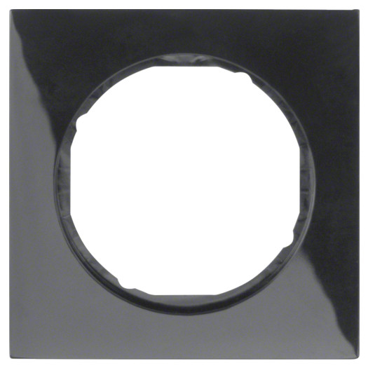 Рамка 1Х пластик/чорний, R.3 000027091