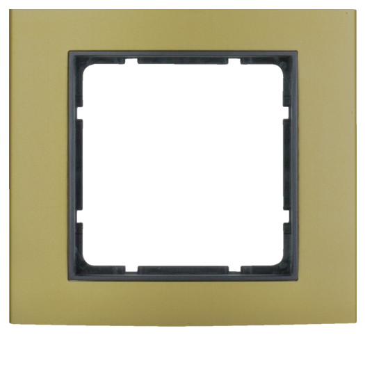 Рамка 1Х золото/антрацит B.3 000022415