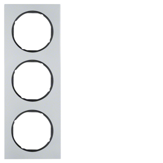 Рамка 3Х алюміній/чорний, R.3 000027103