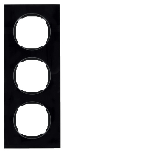 Рамка 3Х скло чорне R.8 000042673