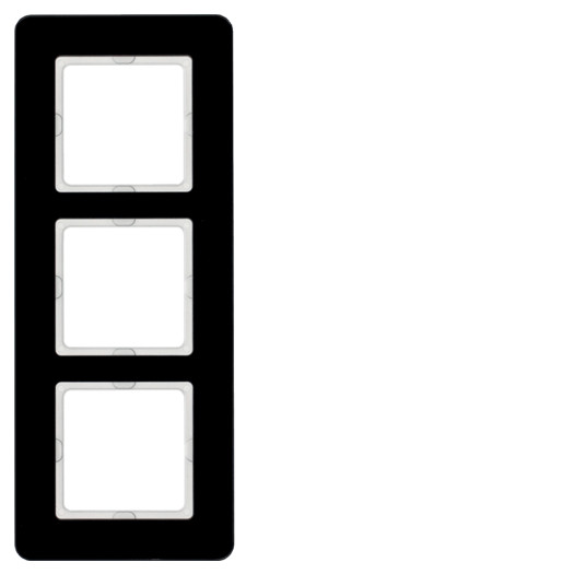 Рамка 3Х скло/чорний Q.7 000034383