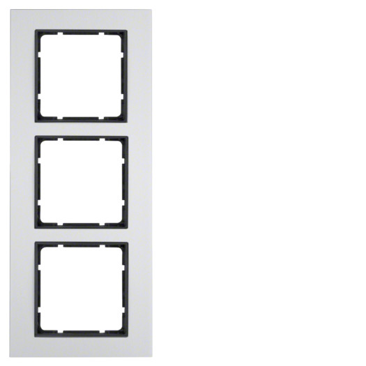 Рамка 3Х алюміній/антрацит B.7 000022482