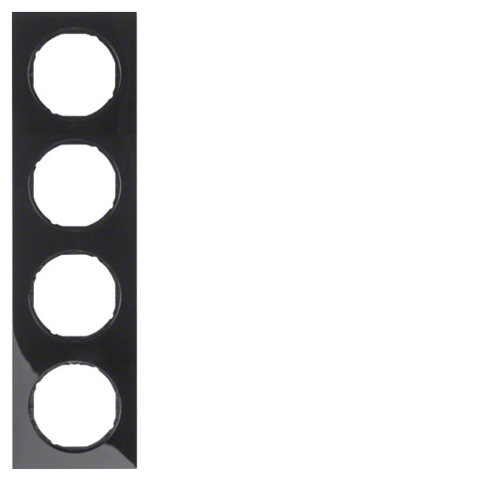 Рамка 4Х пластик/чорний, R.3 000027094