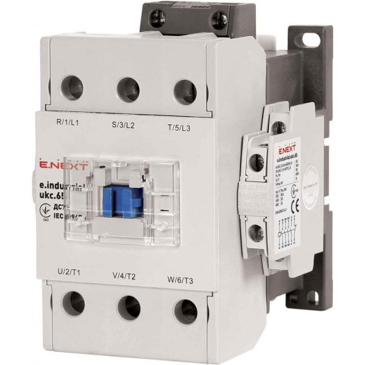 Контактор e.industrial.ukc.65.220, 65А, 220В, 3P, 1no+1nc М00000750