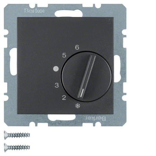 Регулятор температури приміщення, 250В, антрацит S.1 20261606 000022928